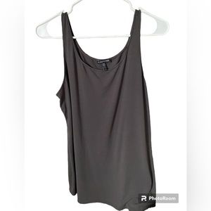 Eileen Fisher System Lightweight Viscose Jersey Gray  Scoop neck Tank - Large